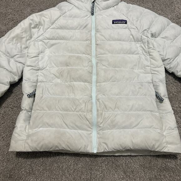 PATAGONIA Netplus Shells Puffer Down Jacket Size Small 7-8 Light Blue - Picture 2 of 11